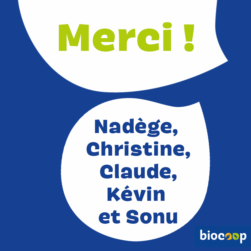 Merci à l'équipe du magasin Biocoop Albi ! Merci à l'équipe du magasin Biocoop Albi !