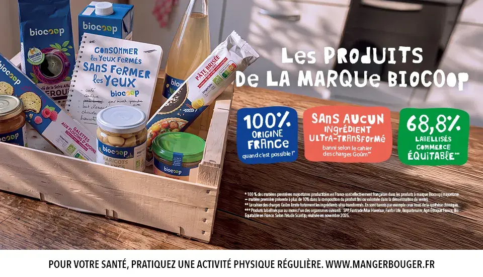 Les produits de la marque Biocoop
